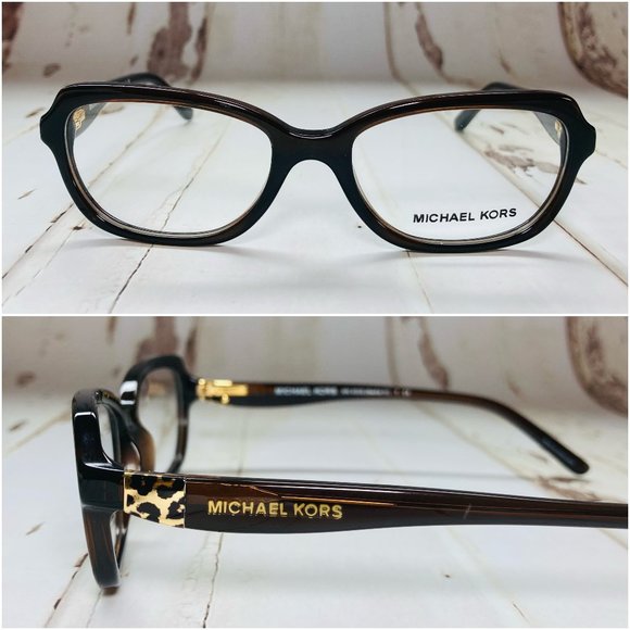 Michael Kors Accessories - Michael Kors Brown Gold Cat Eye Eyeglasses NWOT